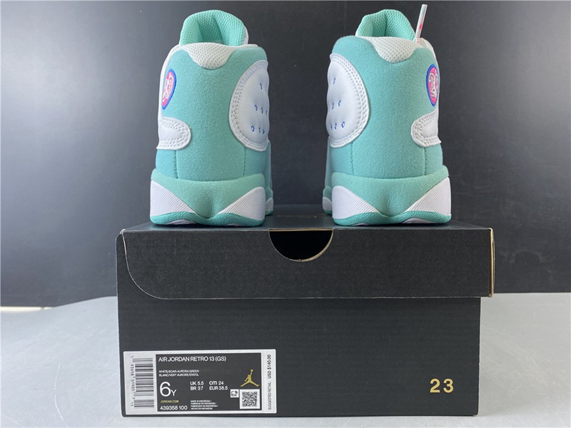 AIR JORDAN 13 Aurora Green GS(439358-100)